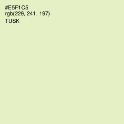 #E5F1C5 - Tusk Color Image