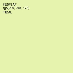 #E5F3AF - Tidal Color Image