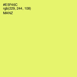 #E5F46C - Manz Color Image