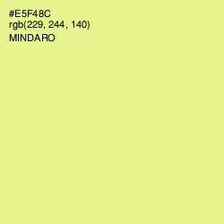 #E5F48C - Mindaro Color Image