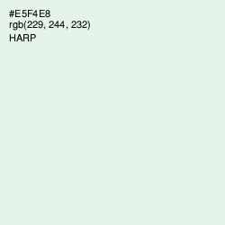 #E5F4E8 - Harp Color Image