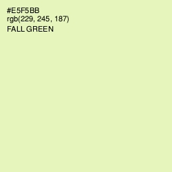 #E5F5BB - Fall Green Color Image