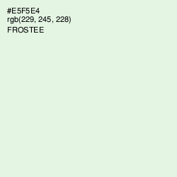 #E5F5E4 - Frostee Color Image