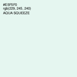 #E5F5F0 - Aqua Squeeze Color Image