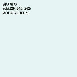 #E5F5F2 - Aqua Squeeze Color Image