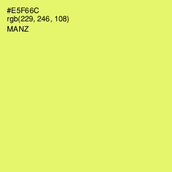 #E5F66C - Manz Color Image