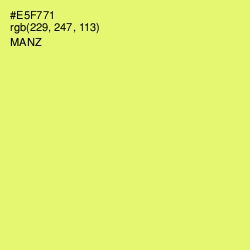 #E5F771 - Manz Color Image