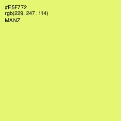 #E5F772 - Manz Color Image