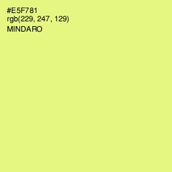 #E5F781 - Mindaro Color Image