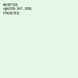 #E5F7E5 - Frostee Color Image