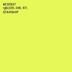 #E5F857 - Starship Color Image