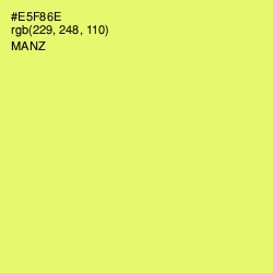 #E5F86E - Manz Color Image