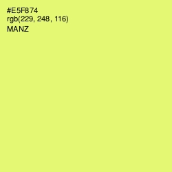 #E5F874 - Manz Color Image