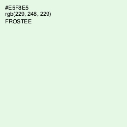 #E5F8E5 - Frostee Color Image