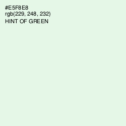 #E5F8E8 - Hint of Green Color Image