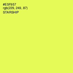 #E5F957 - Starship Color Image