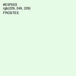 #E5F9E5 - Frostee Color Image