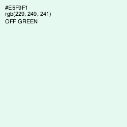 #E5F9F1 - Off Green Color Image
