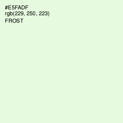 #E5FADF - Frost Color Image