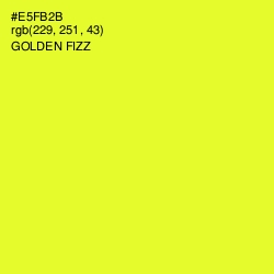 #E5FB2B - Golden Fizz Color Image