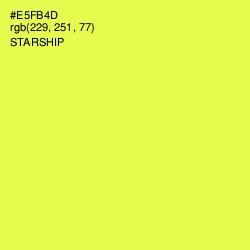 #E5FB4D - Starship Color Image