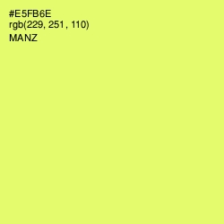 #E5FB6E - Manz Color Image