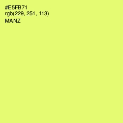 #E5FB71 - Manz Color Image