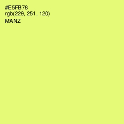 #E5FB78 - Manz Color Image