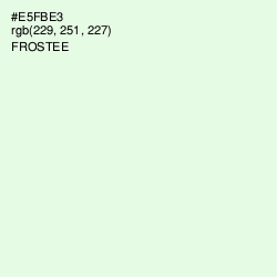 #E5FBE3 - Frostee Color Image