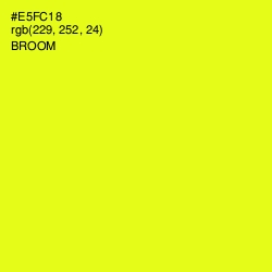 #E5FC18 - Broom Color Image