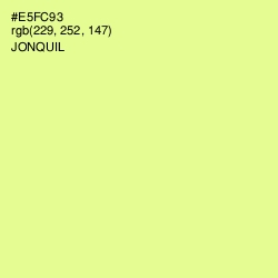 #E5FC93 - Jonquil Color Image