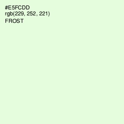 #E5FCDD - Frost Color Image