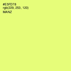 #E5FD78 - Manz Color Image