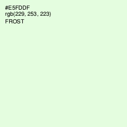 #E5FDDF - Frost Color Image