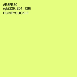 #E5FE80 - Honeysuckle Color Image