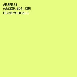 #E5FE81 - Honeysuckle Color Image