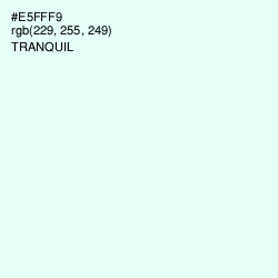 #E5FFF9 - Tranquil Color Image