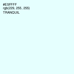 #E5FFFF - Tranquil Color Image