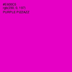 #E600C5 - Purple Pizzazz Color Image