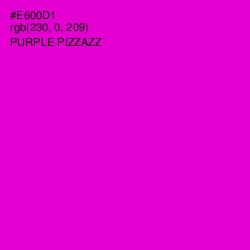 #E600D1 - Purple Pizzazz Color Image