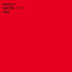 #E6011F - Red Color Image