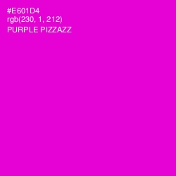 #E601D4 - Purple Pizzazz Color Image