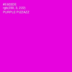 #E603DE - Purple Pizzazz Color Image