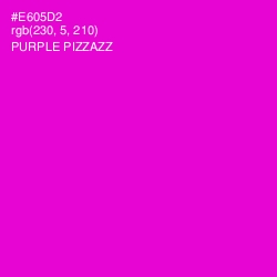 #E605D2 - Purple Pizzazz Color Image