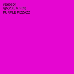 #E606D1 - Purple Pizzazz Color Image
