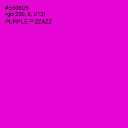 #E606D5 - Purple Pizzazz Color Image
