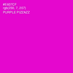 #E607CF - Purple Pizzazz Color Image