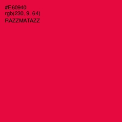 #E60940 - Razzmatazz Color Image