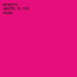 #E60D7D - Rose Color Image