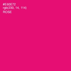 #E60E72 - Rose Color Image